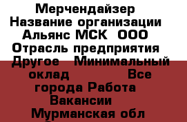 Мерчендайзер › Название организации ­ Альянс-МСК, ООО › Отрасль предприятия ­ Другое › Минимальный оклад ­ 23 000 - Все города Работа » Вакансии   . Мурманская обл.,Оленегорск г.